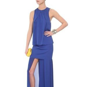 Acne Studios cobalt blue Barika sleeveless maxi dress - size 40 (Medium)